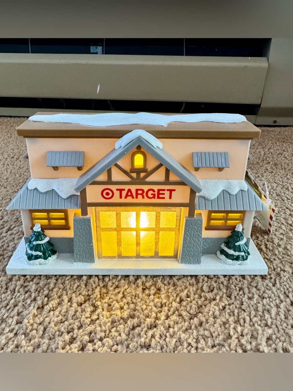 Target Bullseye Playground Christmas LED Target Store Village Decor NWT